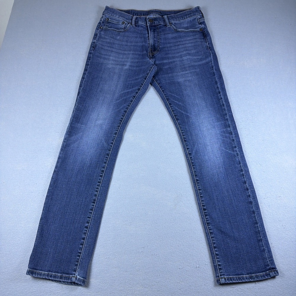 Lucky Brand 410 Athletic Slim Jeans Mens 31x32 Blue Denim Stretch Medium Wash